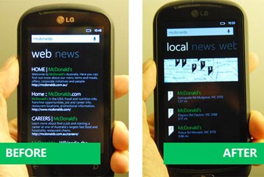 Bing Search Results in the US